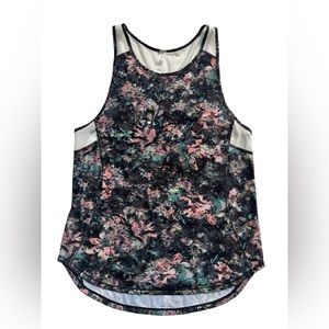 Lululemon Athletica Sculpt Tank II Dappled Daze Multi Black Floral Women’s Sz 4